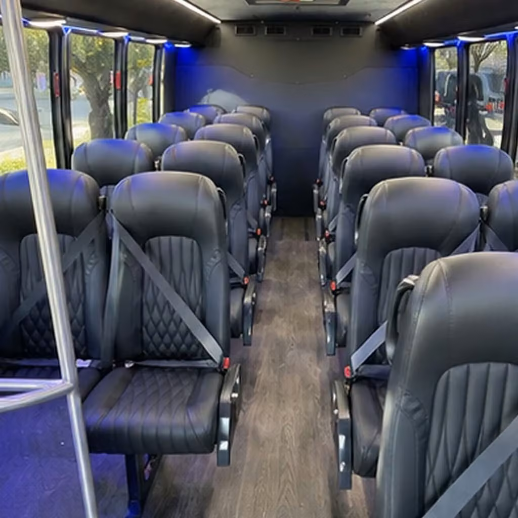 denton 25 passenger minibus rental